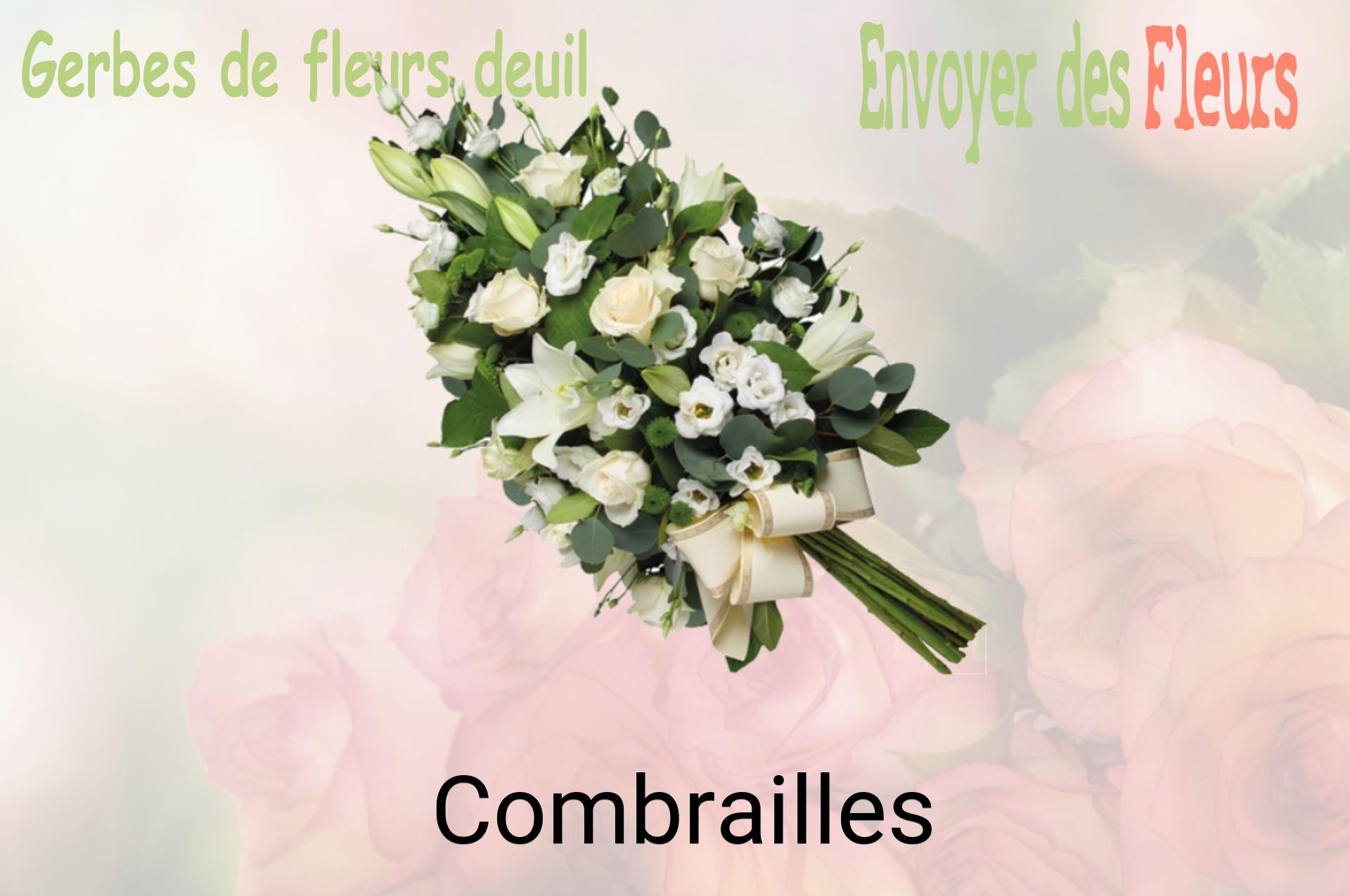 Gerbe de fleurs de deuil livrée à Combrailles